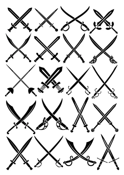 Crossed Swords — Stock Vector