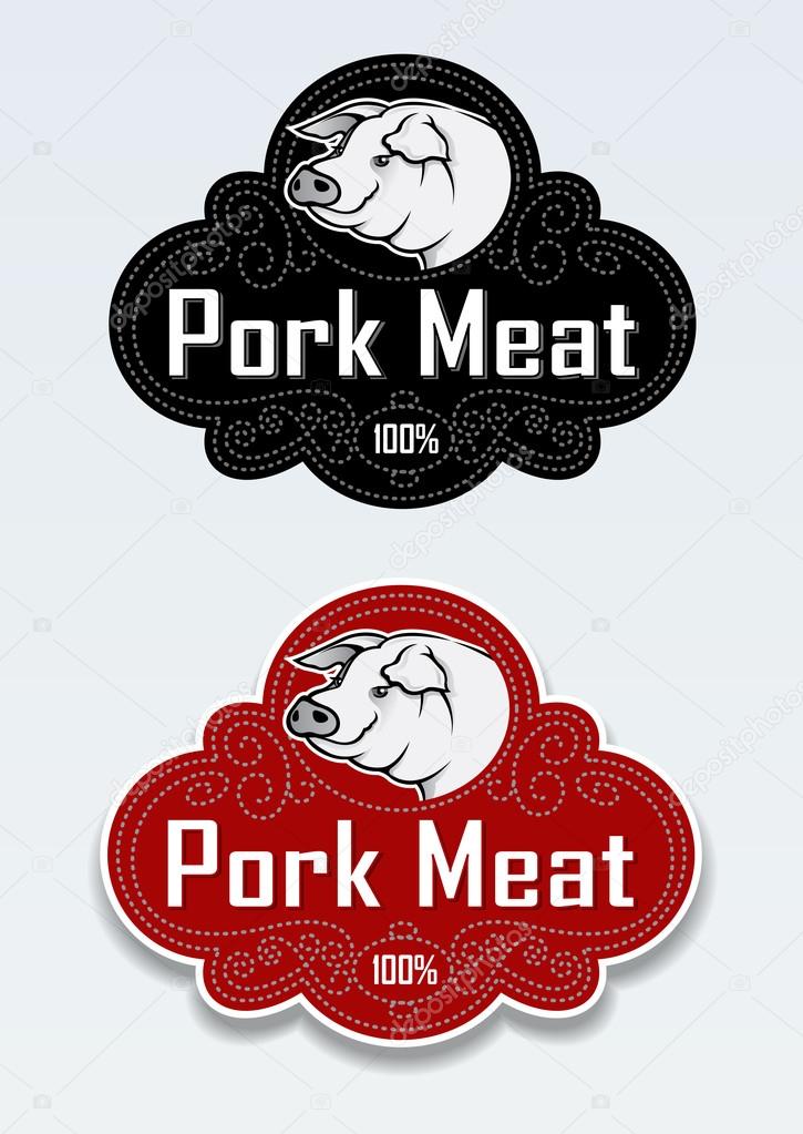 Pork Meat Seal / Sticker