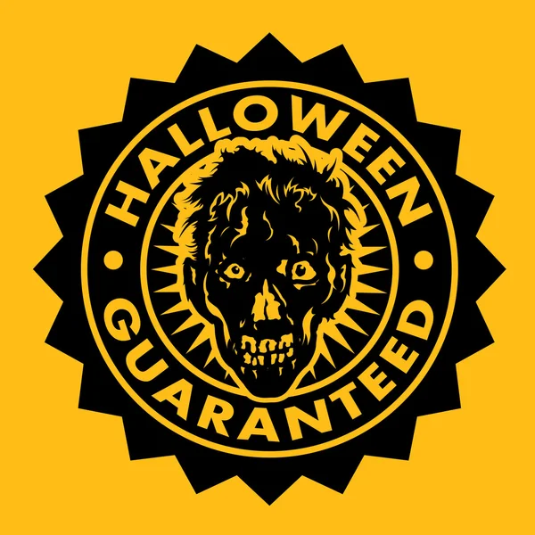 Sello garantizado de Halloween — Vector de stock