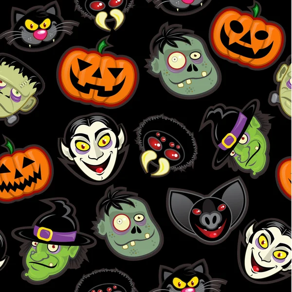 Caractères Halloween — Image vectorielle