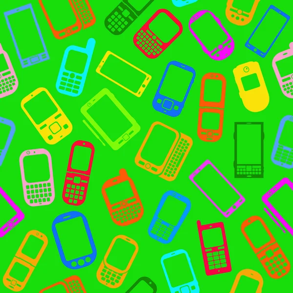 Mobiltelefonok és okostelefonok háttér — Stock Vector