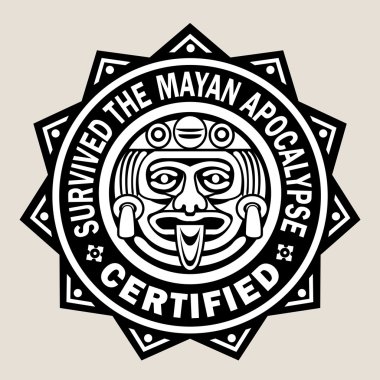 Maya Apocalypse hayatta / sertifikalı mühür