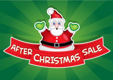 Sonra Noel satışı büyük başlığı / Santa