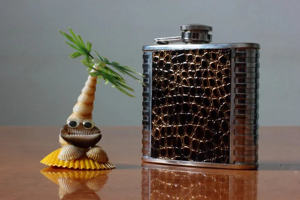 Flask for cognac — Stock Photo, Image