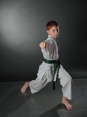 Genç karate man.