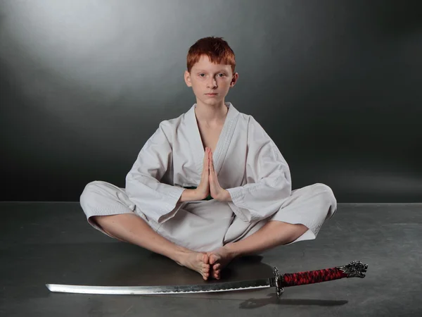 Young Karate Man. — Stock Photo, Image