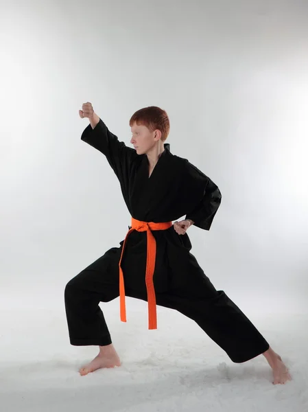 Fiatal karate ember. Stock Fotó