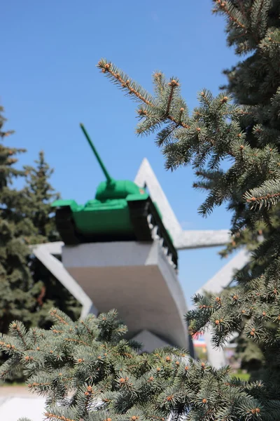 Monument oorlogen - tankmen — Stockfoto