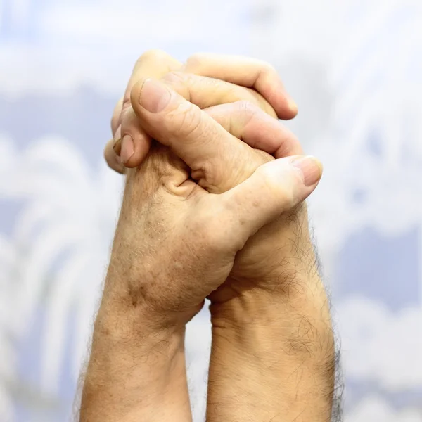 Plexus ruce dvě osoby obchodních partnerů. — Stock fotografie