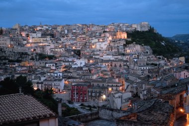 Sicilya, ragusa Ibla görünümünü