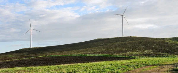 Turbine eoliene în Sicilia — Fotografie, imagine de stoc