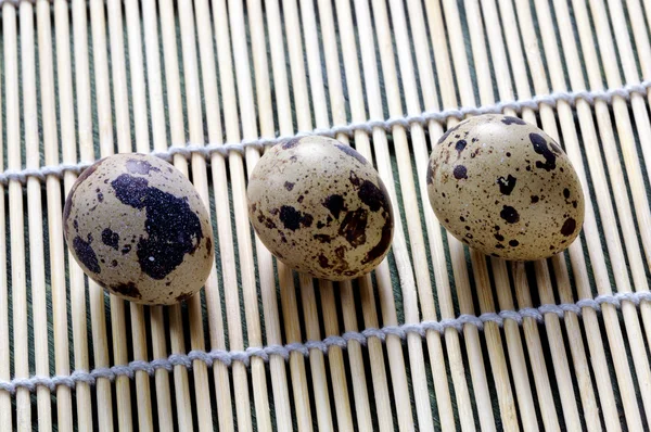 Three Quail Eggs — Zdjęcie stockowe