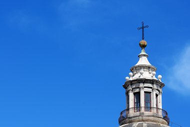 Cross, katedral Catania Hıristiyanlık sembolü