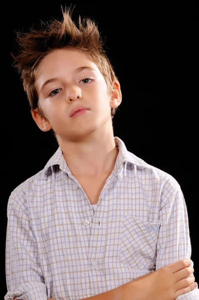 ciddi bir çocuk portresi