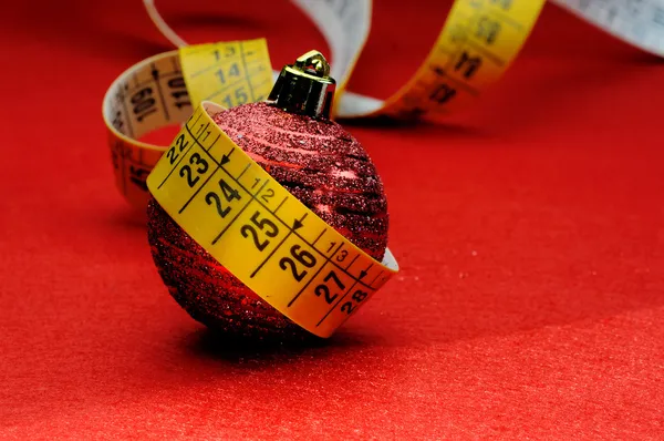 Christmas ball with date — Stock Photo, Image