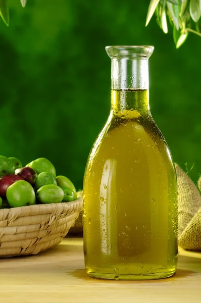 Az olíva- és olaj — Stock Fotó