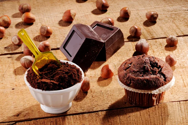 巧克力松饼 — 图库照片