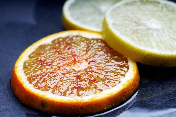 Fette di limone e arancia — Foto Stock