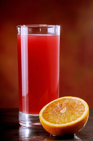 Succo d'arancia rosso — Foto Stock