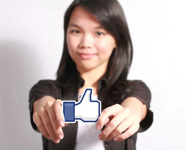 Facebook-Like-Button — Stockfoto