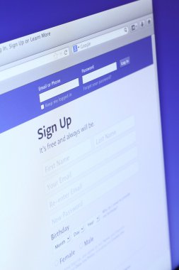 Facebook ana Web sayfası