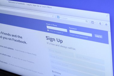 Facebook ana Web sayfası