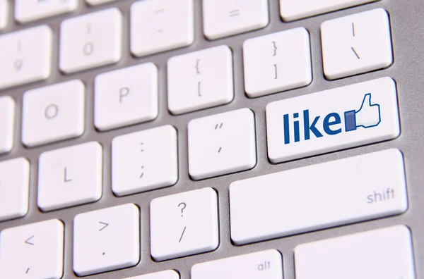 Facebook keyboard — Stock Photo, Image