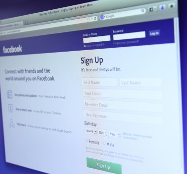 Facebook ana Web sayfası