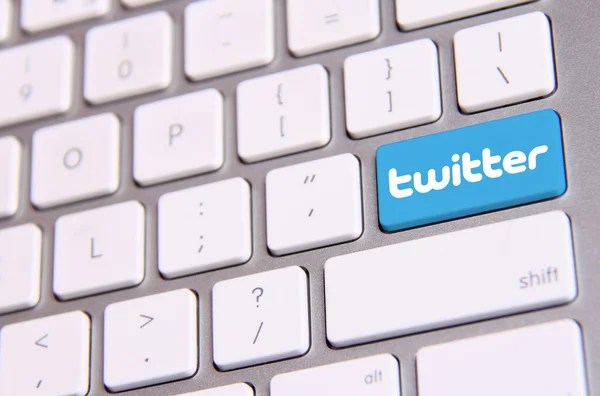 Twitter-Tastatur — Stockfoto