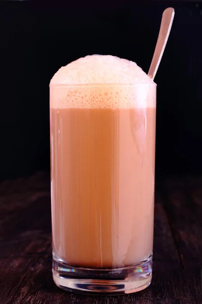 Asian pulled milk tea — Stock Photo, Image