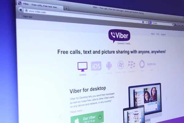 Página web de la aplicación Viber — Foto de Stock