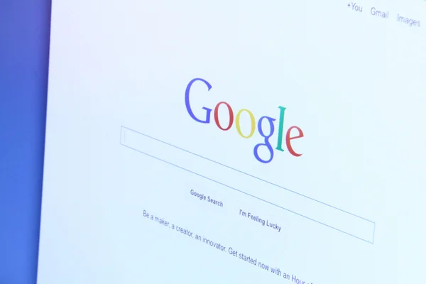 Sito web di Google — Foto Stock