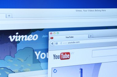 youtube ve Vimeo Web siteleri