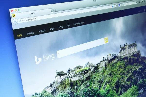 Bing Sitio web — Foto de Stock