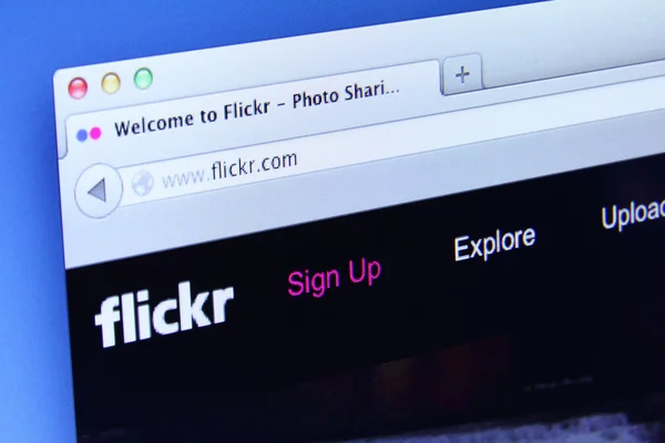 Flickr Website — Stock Photo, Image