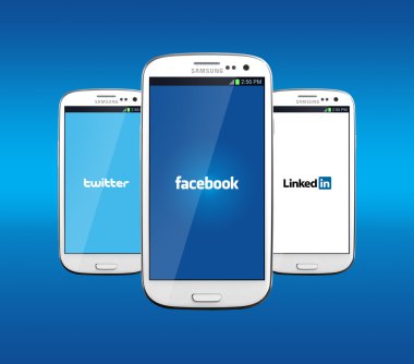 Facebook twitter ve LinkedIn