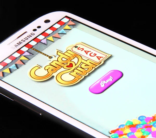 Candy Crush Saga Spiel — Stockfoto
