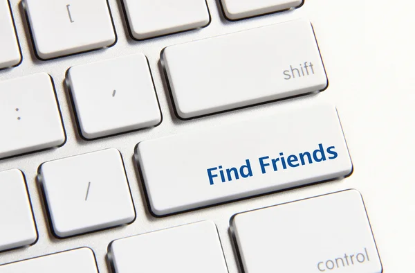 Find Friends Button — Stock Photo, Image
