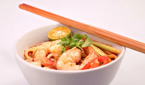 Tom yam noodle — Stockfoto