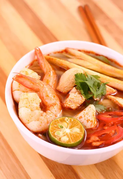 Tom yam soep — Stockfoto