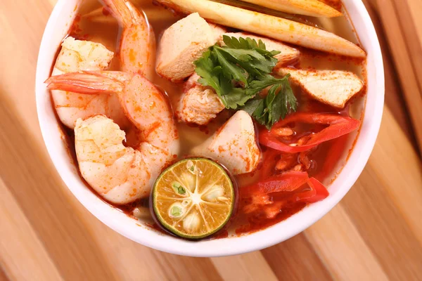 Tom yam soppa — Stockfoto