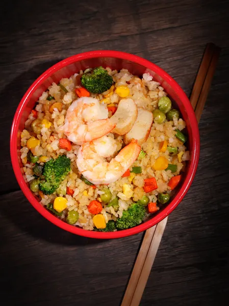 Vegetable fried rice — Stock Photo, Image