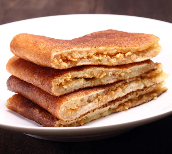 Peanut Pancakes — Stock Photo, Image