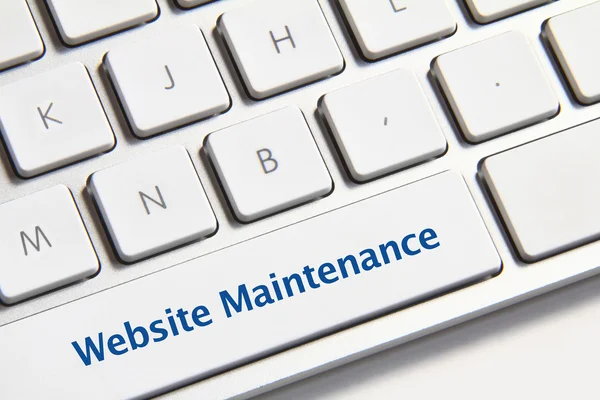 Website maintenance button — Stock Photo, Image