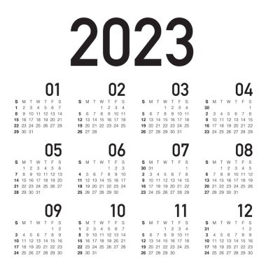 2023 Yıllık Takvim Tasarımı