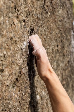 dağcı Dağı tırmanışı sırasında el