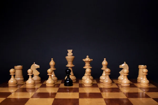 Chess racism — Stock Photo, Image