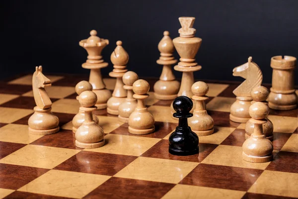 Chess racism — Stock Photo, Image