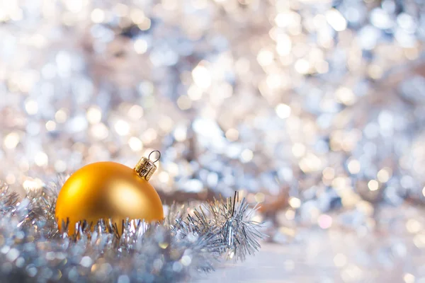 Christmas ball on abstract light background — Stock Photo, Image