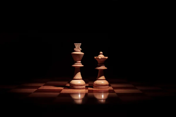 Chess represent wedding of couple — Stock Photo, Image